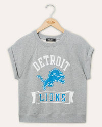 Junk Food - Women's Detroit Lions Raglan Fleece Tank Top