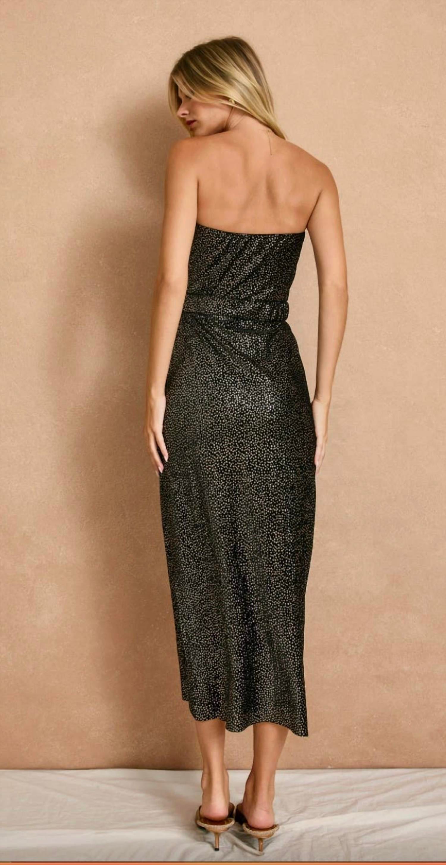 Dress Forum - Sparkle & Sleigh Strapless Satin Plisse Dress
