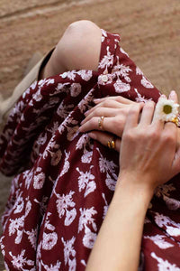 EMERSON FRY Santiago Maxi Dress in rougue marigolds - women's dress - alternate view