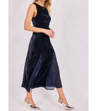 Sadie & Sage - Velvet Avenue Chiffon Midi Dress