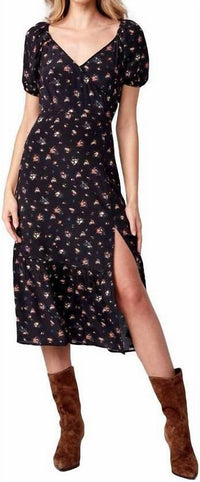 Paige - Gjelina Puff Sleeve Faux Wrap Dress