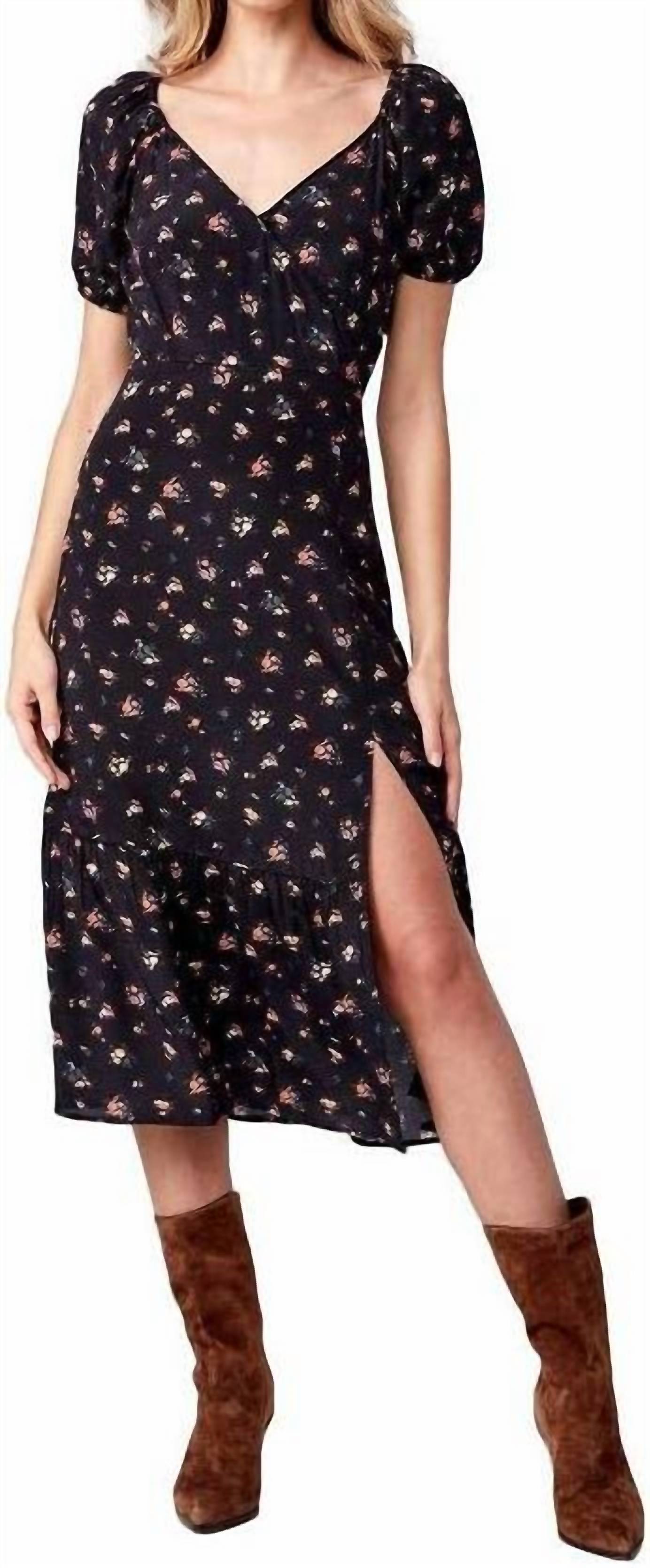 Paige - Gjelina Puff Sleeve Faux Wrap Dress