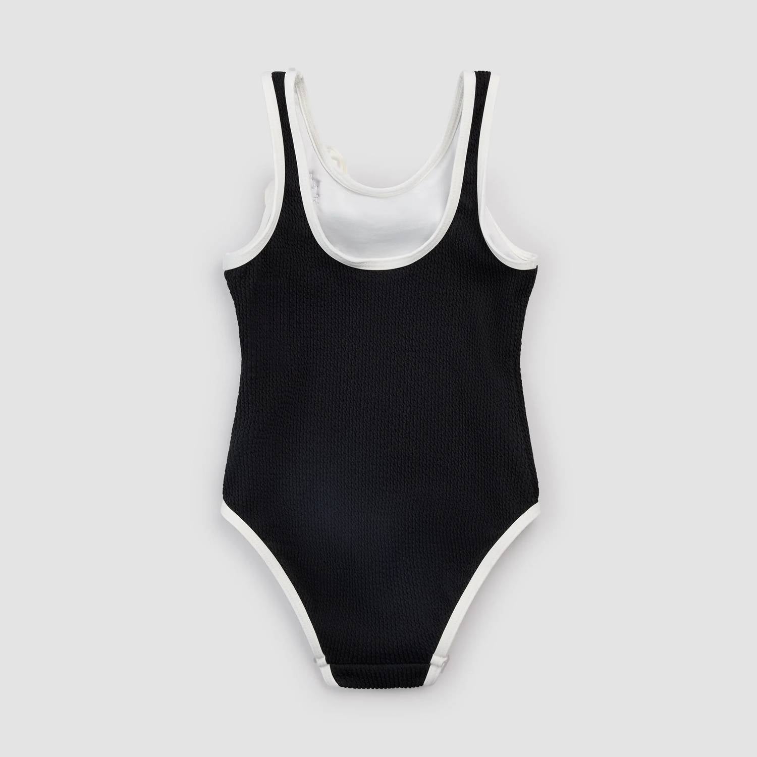 Miles Baby - Rosette Piped One Piece Swimsuit