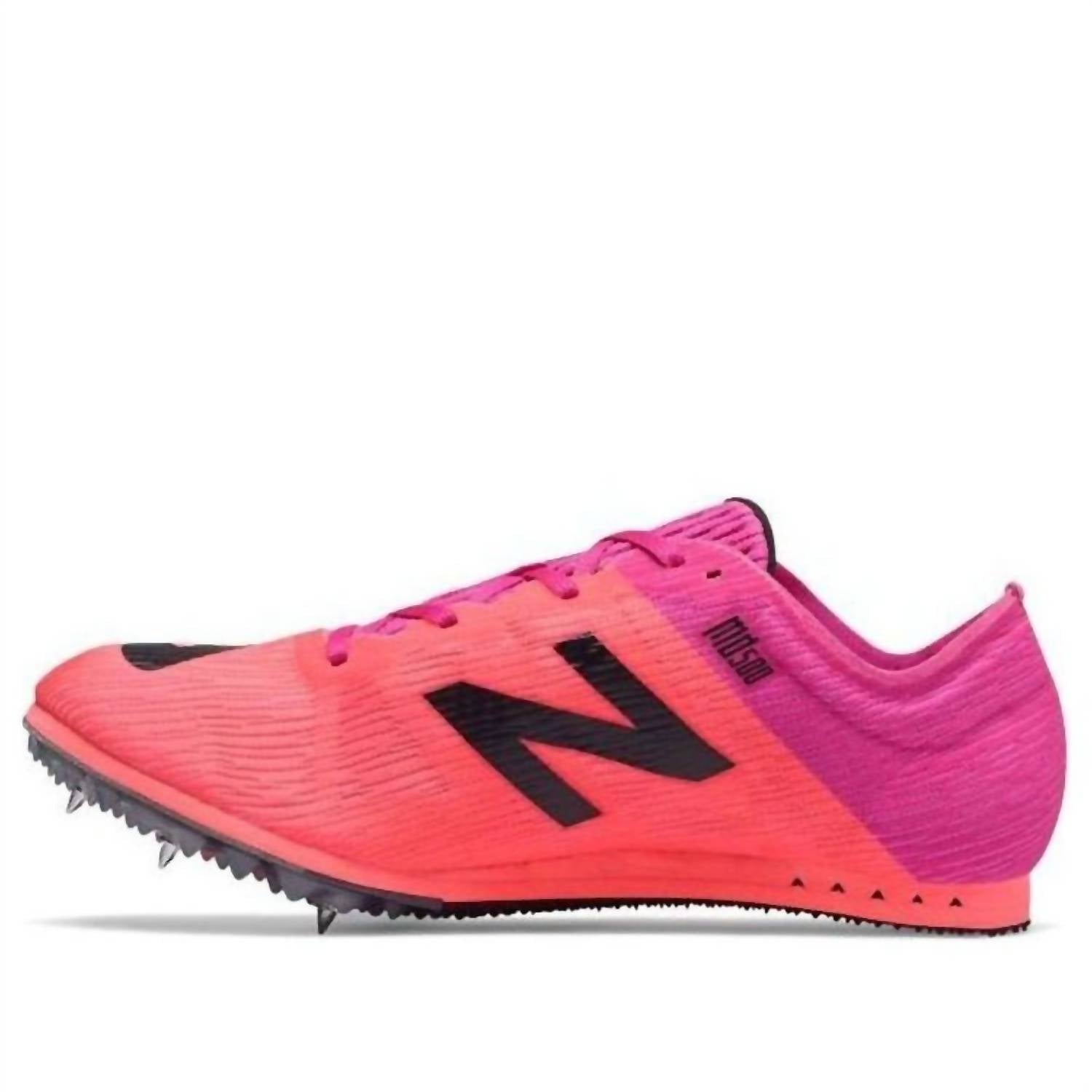 New Balance Women's 500 V7 Track Spike Shoes in pink purple black - women's shoe