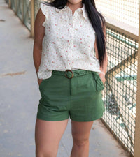 Sadie & Sage - Good Day Braided Belt Shorts
