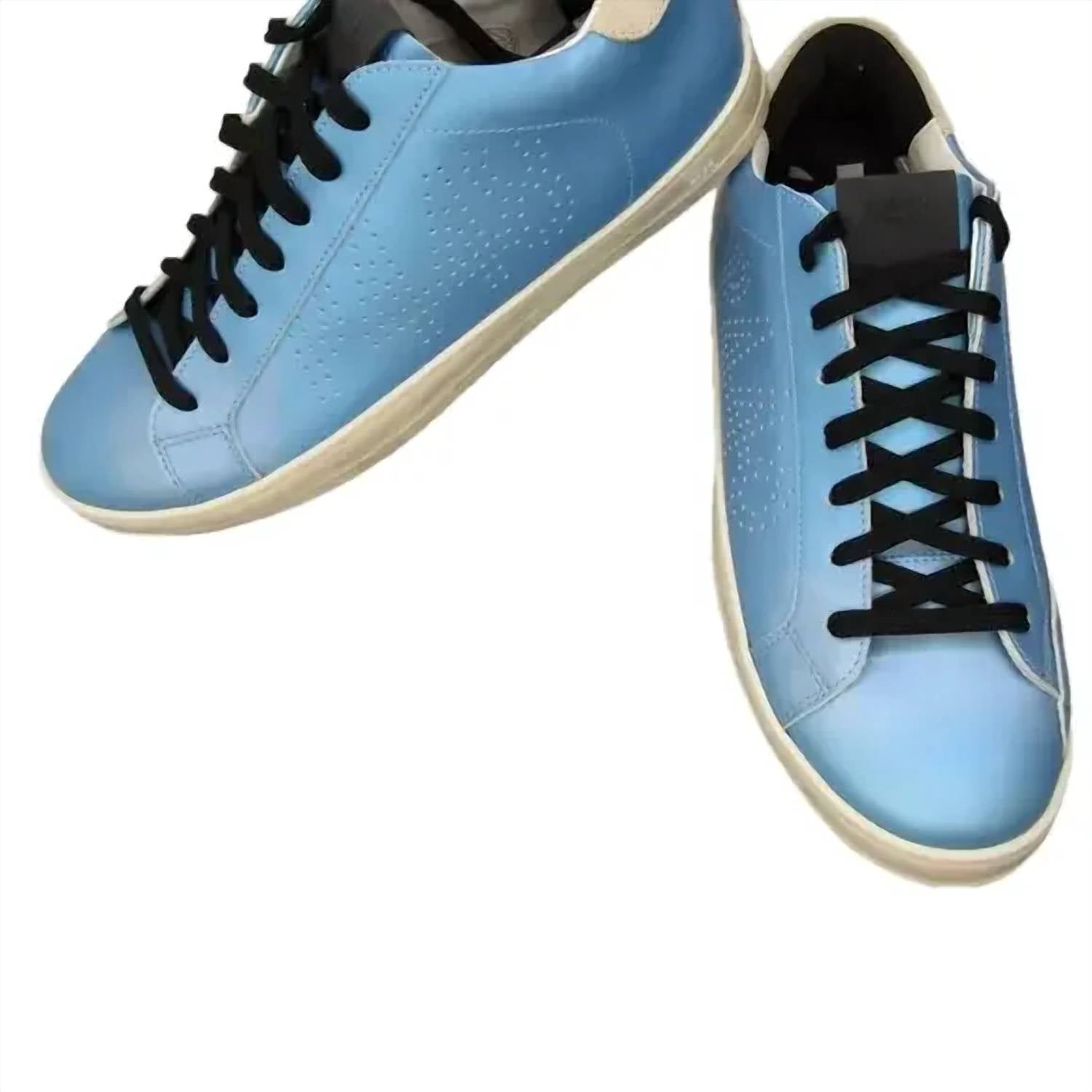 P448 Women's John Low Top Tennis Sneaker in solaris blue - women's sneaker - detail view