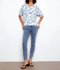 Charlie B - Reversible Short Sleeve Printed Sweater