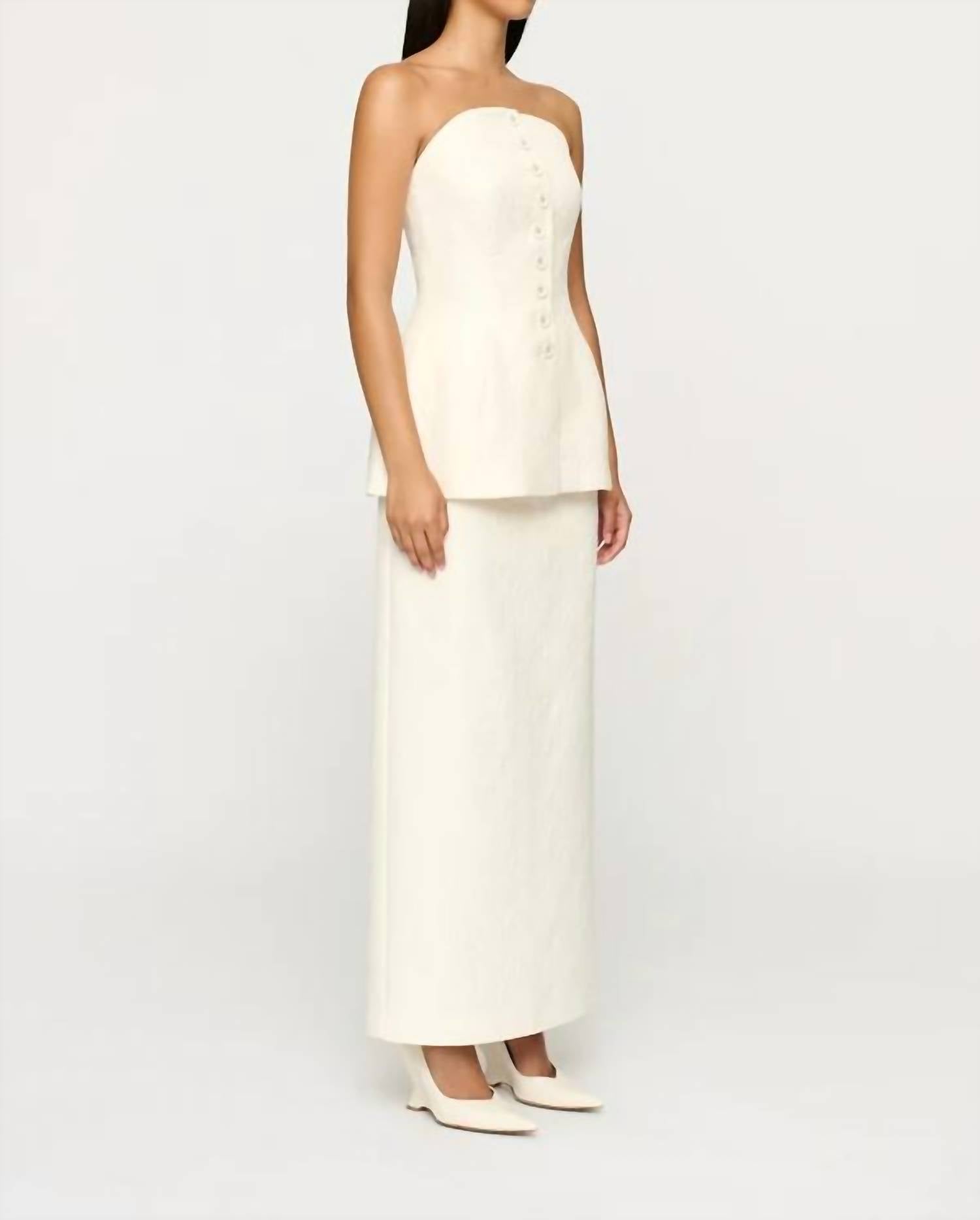 Clea - Albedo Strapless Top