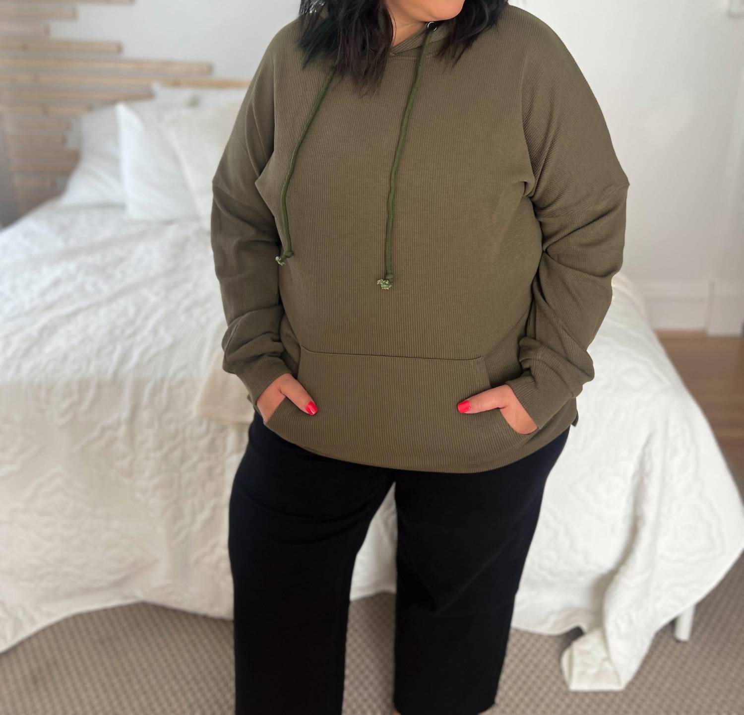 Michelle Mae - Kacey Ribbed Hoodie