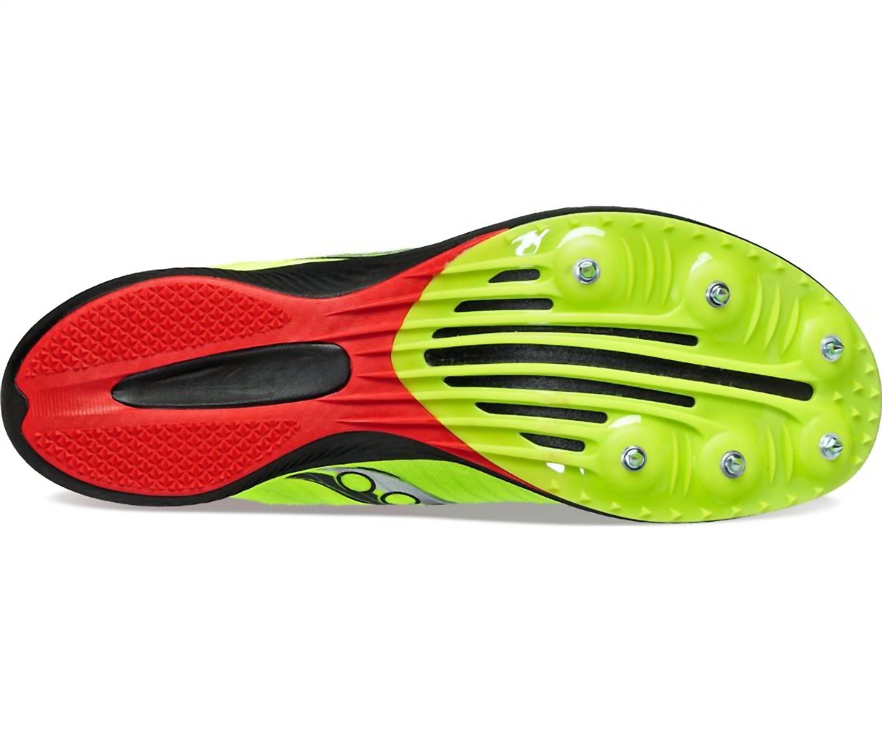 SAUCONY Men's Velocity Mp Race Shoe in 05 citron black - men's shoe - view 5