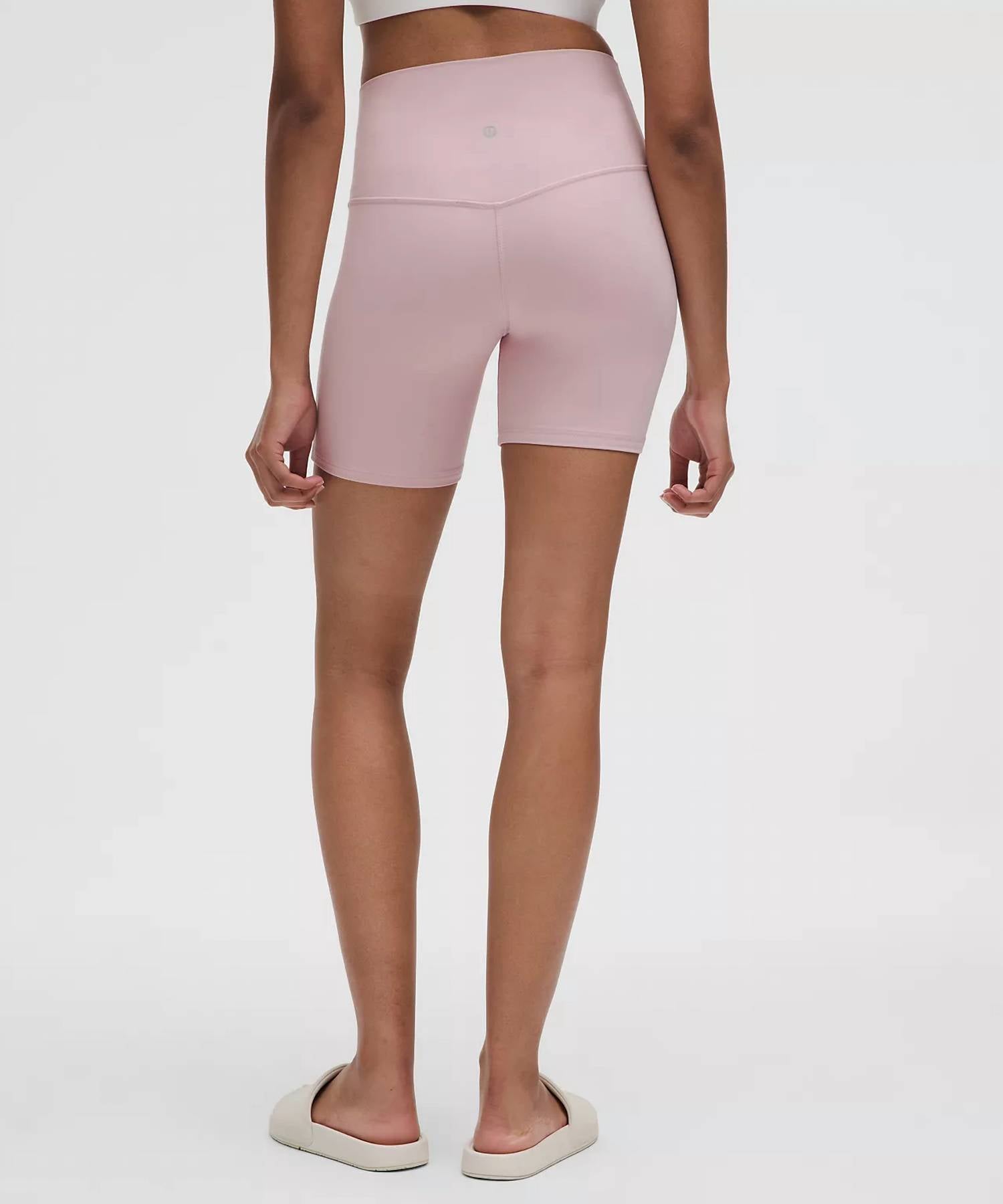 lululemon Align High Rise Shorts - 6" in blush - women's shorts - alternate view