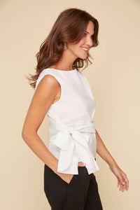 Renuar - Sleeveless Tie Top