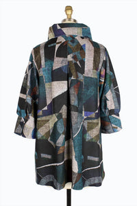 Damee - Women's Overlay Art Swing Coat
