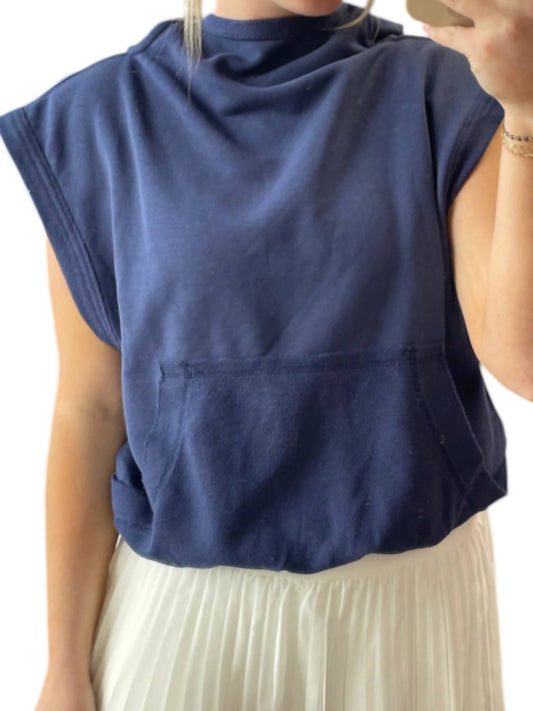 Bucketlist - Hooded Muscle Pullover Top