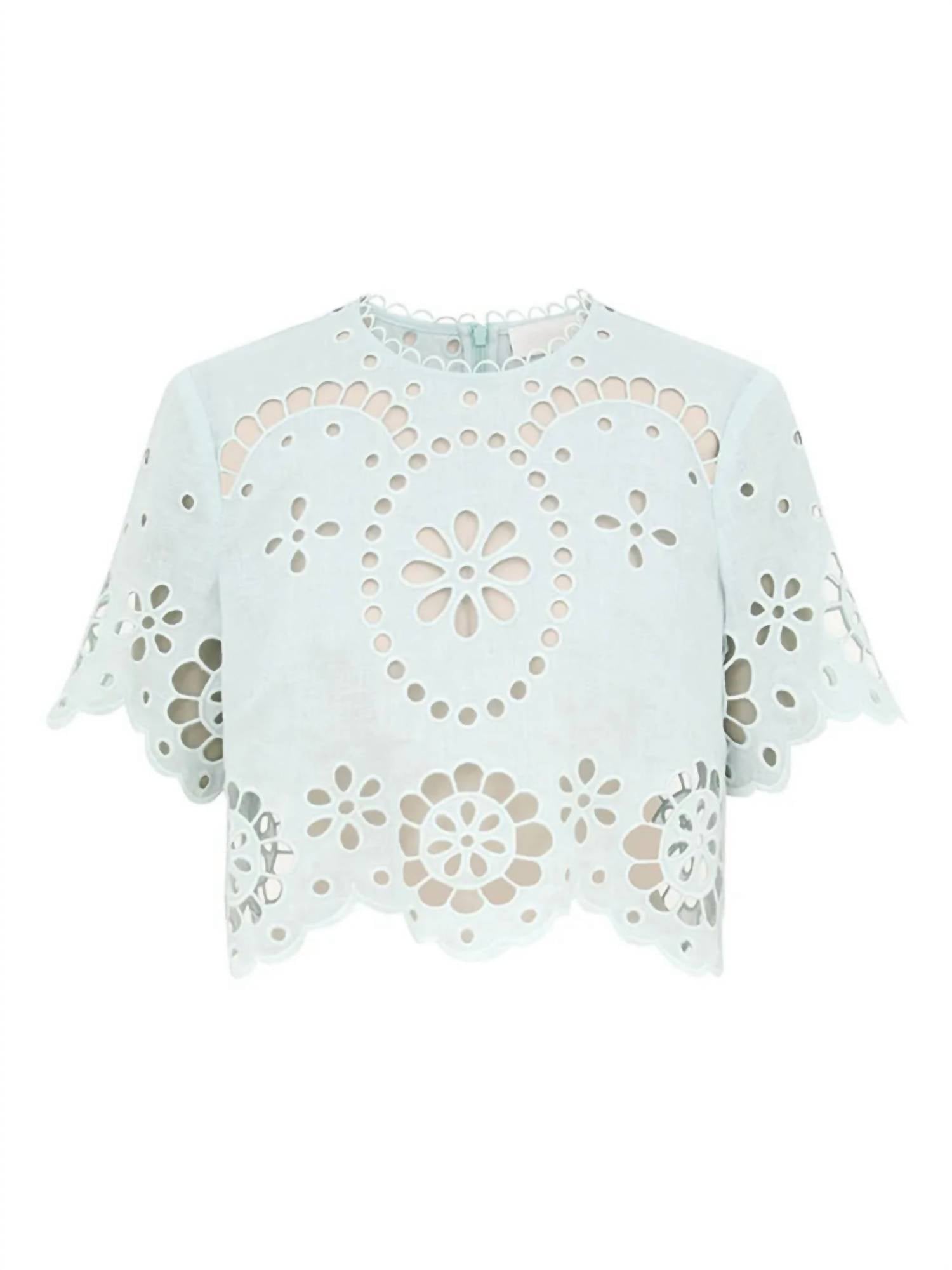 Zimmermann - Awaken Embroidered Bodice Top