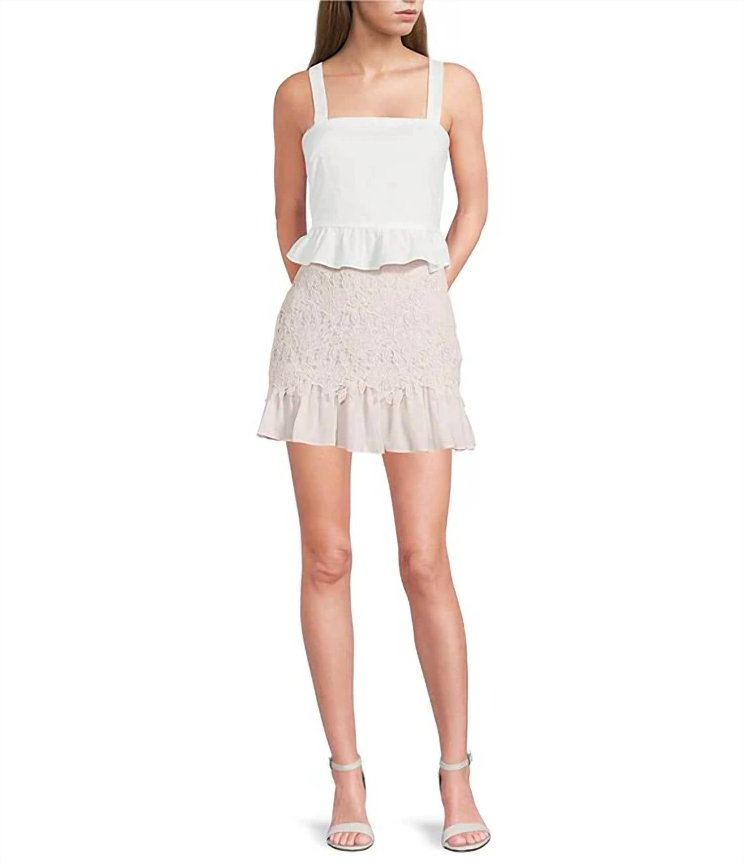 Lucy Paris - Greer Lace Mini Skirt