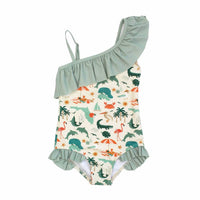 Emerson And Friends - Explore Florida Ruffle Leg One Piece Girls Swimsuit