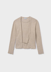 Mayoral - Girl's Sesame Heather Rib Knit Top