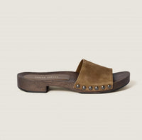Miu Miu - Calzature Donna Faded Suede Clogs
