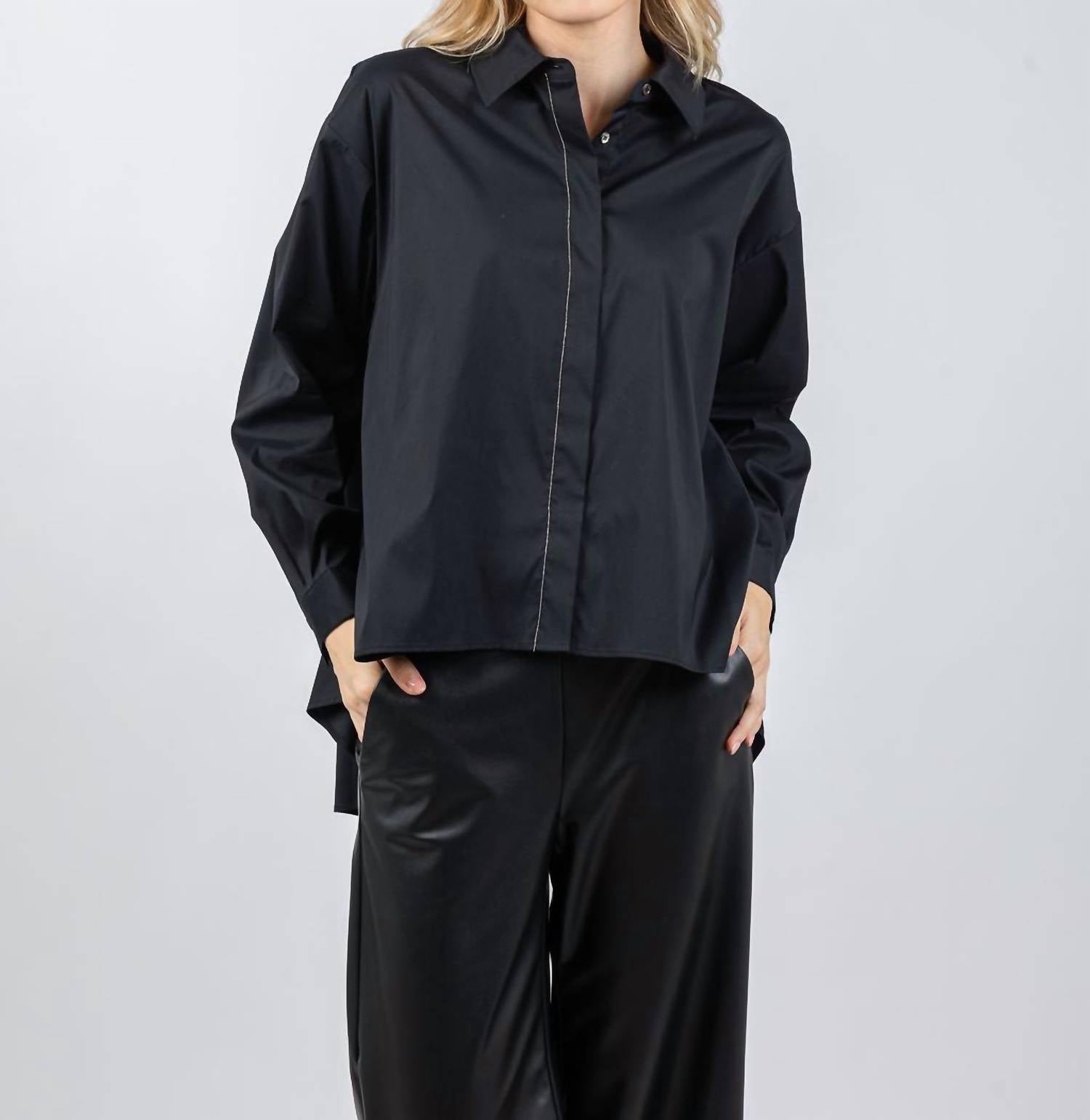 Repeat Cashmere - Classic Collared Blouse