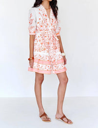 BANJANAN Gizela Dress in pink - women's dress - alternate view