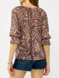 Mint Exclusives - Smocked Split Neck Blouse