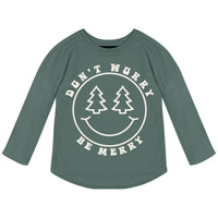 Tiny Whales - Kid's Be Merry Raglan Tee