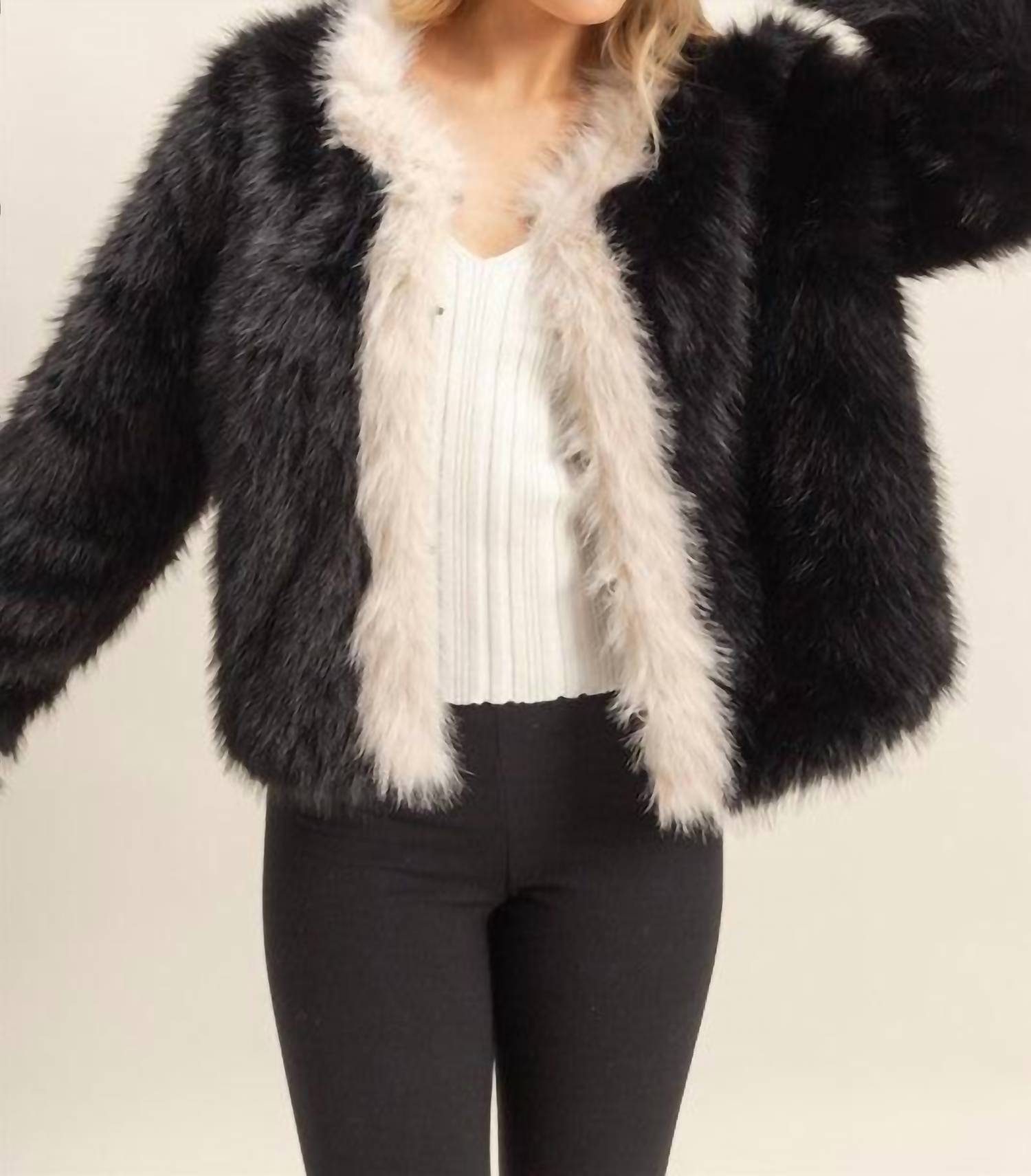 Hyfve - Playful Faux Fur Jacket