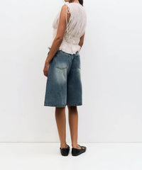 Mod Ref - V-neck Tank Top With String Detail