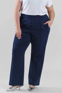 Nic + Zoe - Knit Wide Leg Pleated Pant