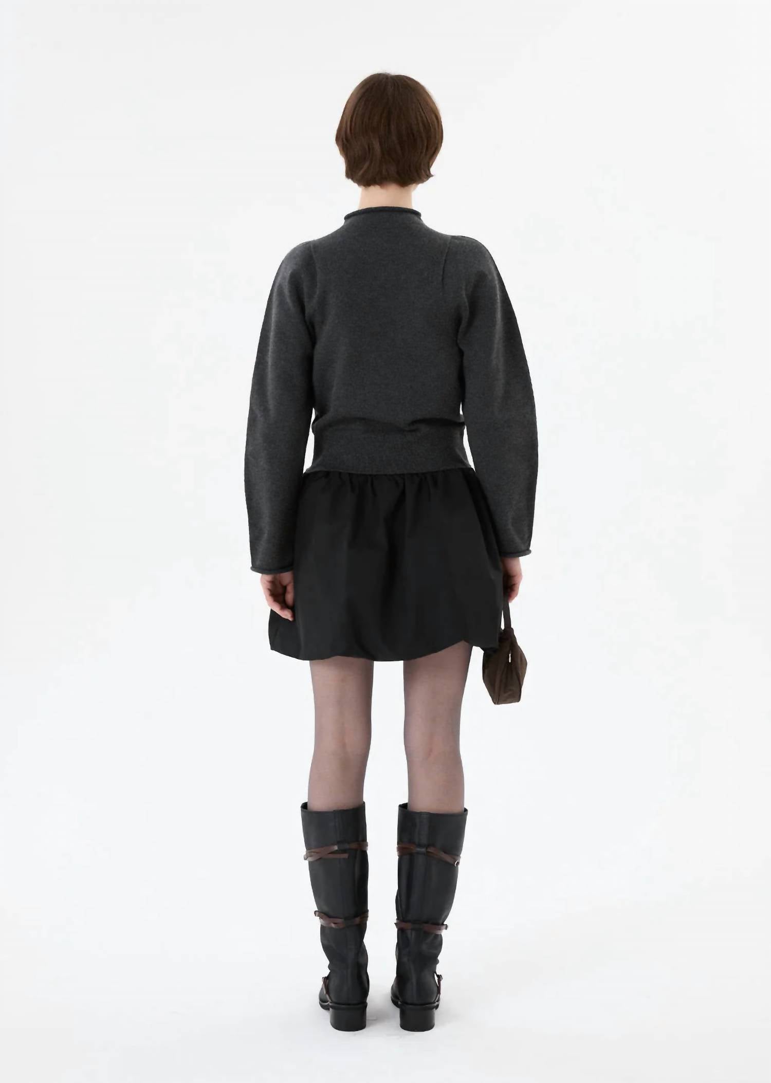 Shop Amomento - Taffeta Shirring Mini Skirt & Top