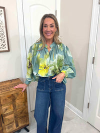 Glam - Floral Voluminous Blouse