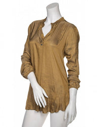 Beate Heymann Classic Blouse in dijon - women's blouse - detail view