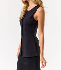 Lalavon - Lara Sleeveless Button Down Top