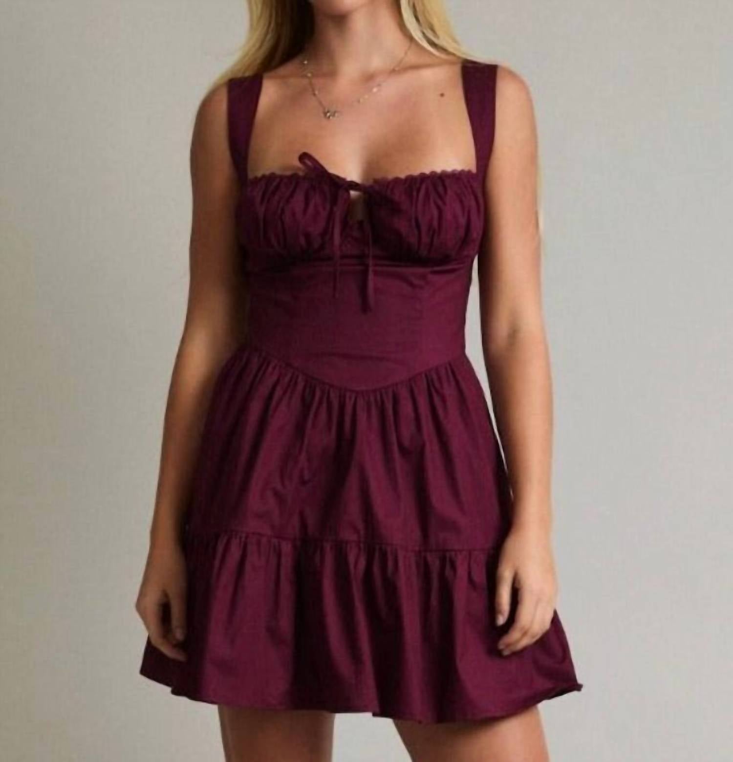Le Lis - Tate Ruched Corset Mini Dress
