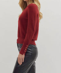 Entro - Cab Button Detail Sweater