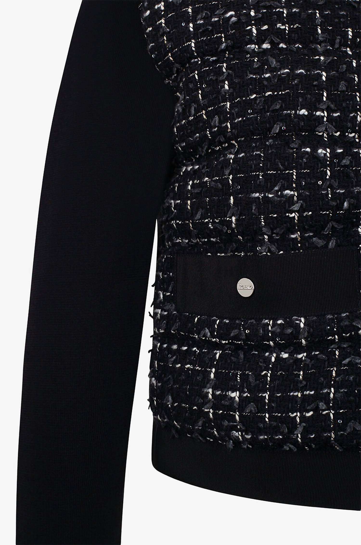 Herno - Chanel Maglia Tessuto Con Piuma Jacket