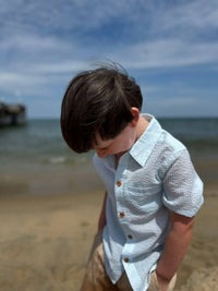 Me & Henry - Boy's Newport Woven Seersucker Shirt