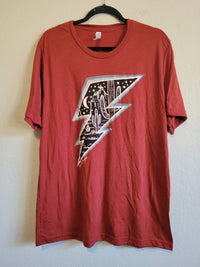 Benita Cecille - Women's American Storm Lightning Bolt T-Shirt