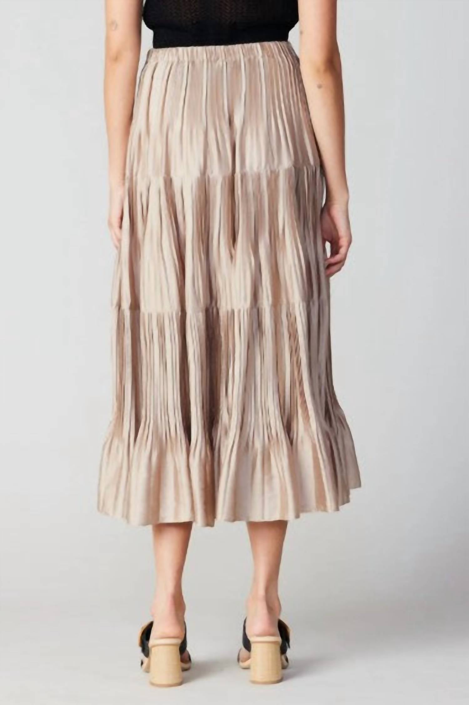 Current Air - Pleated Midi Skirt
