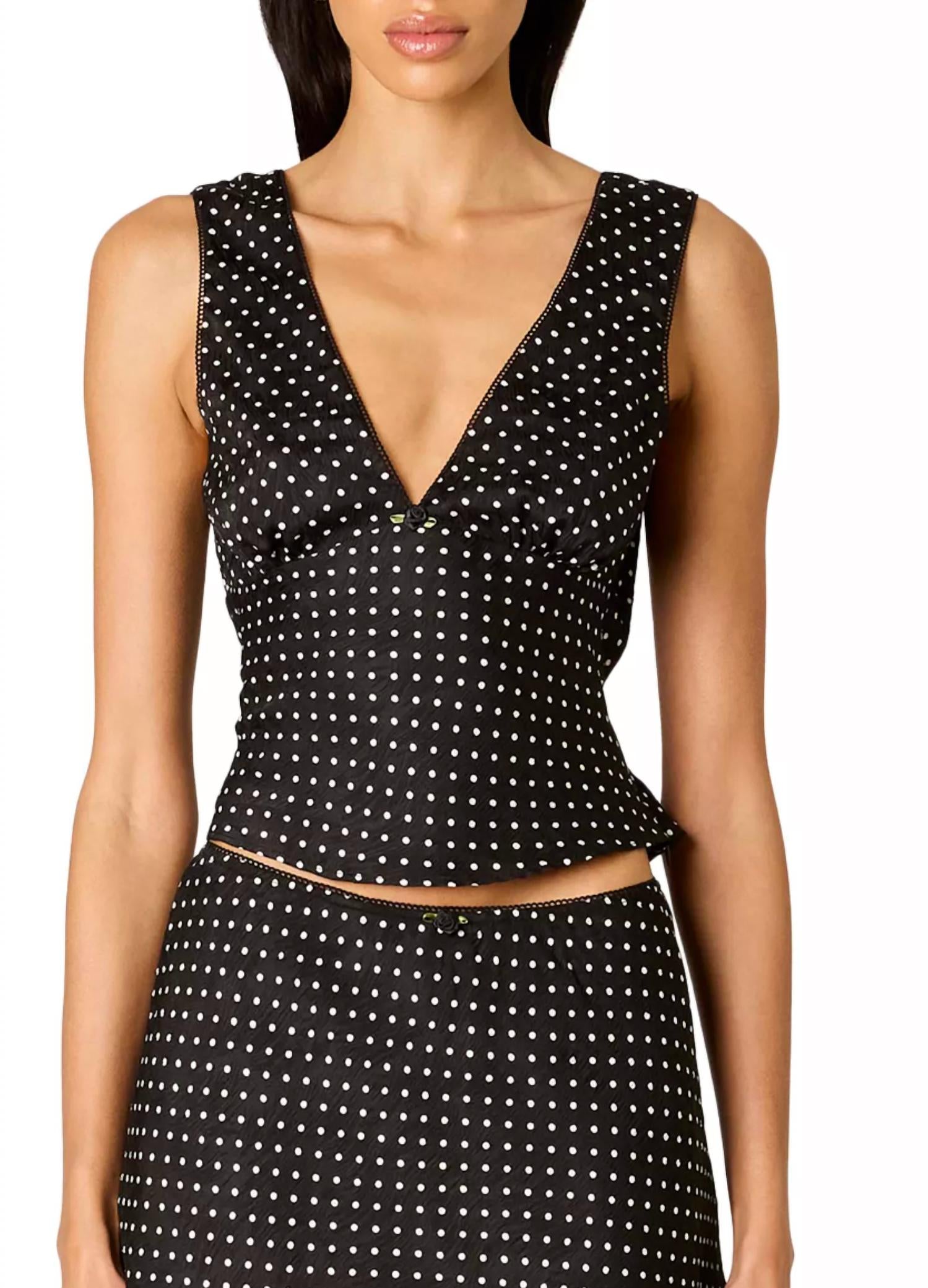 Nia - Celia Polkadot Top