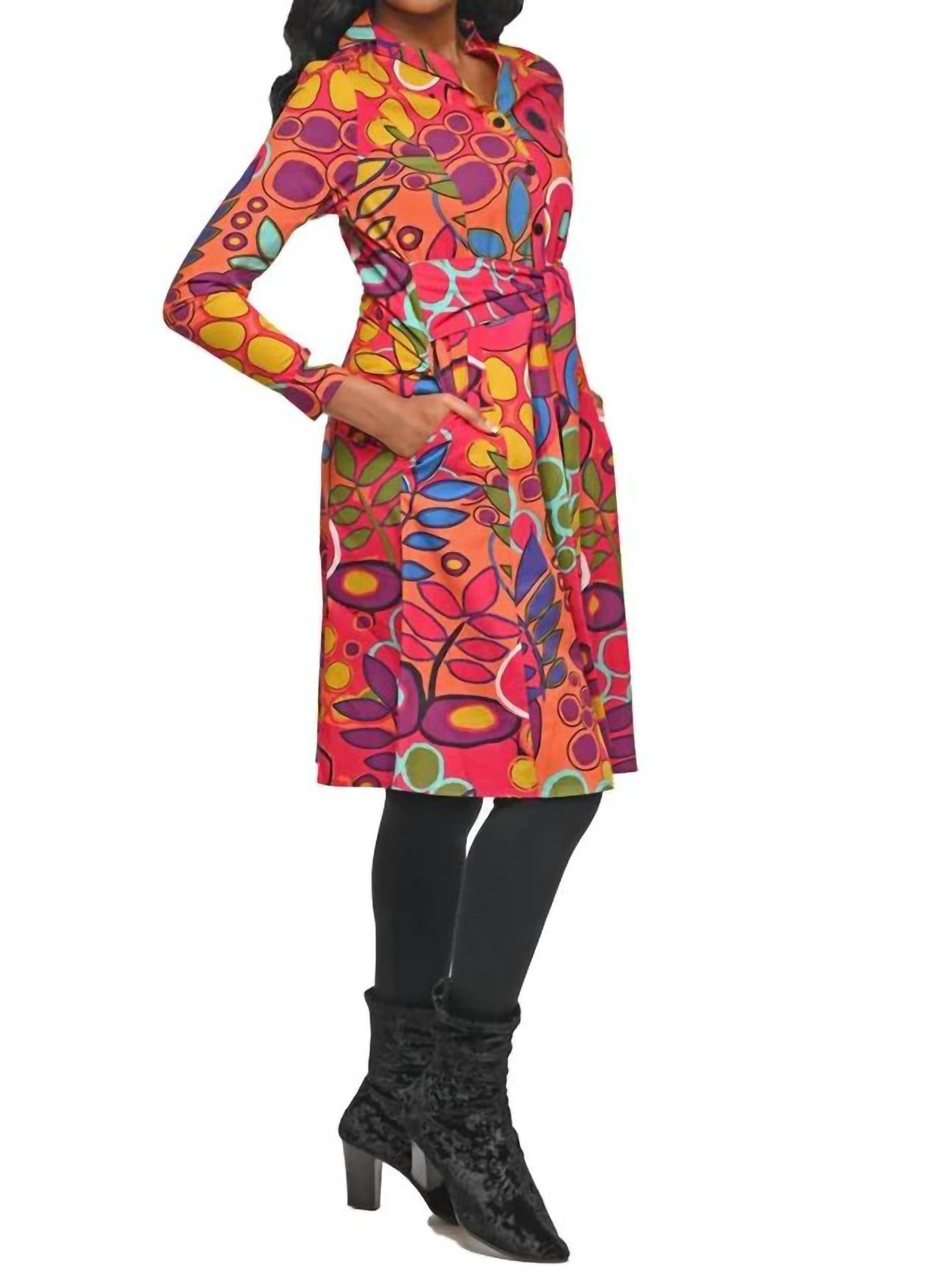 Tulip Clothing - Galapagos Orchard Midi Dress