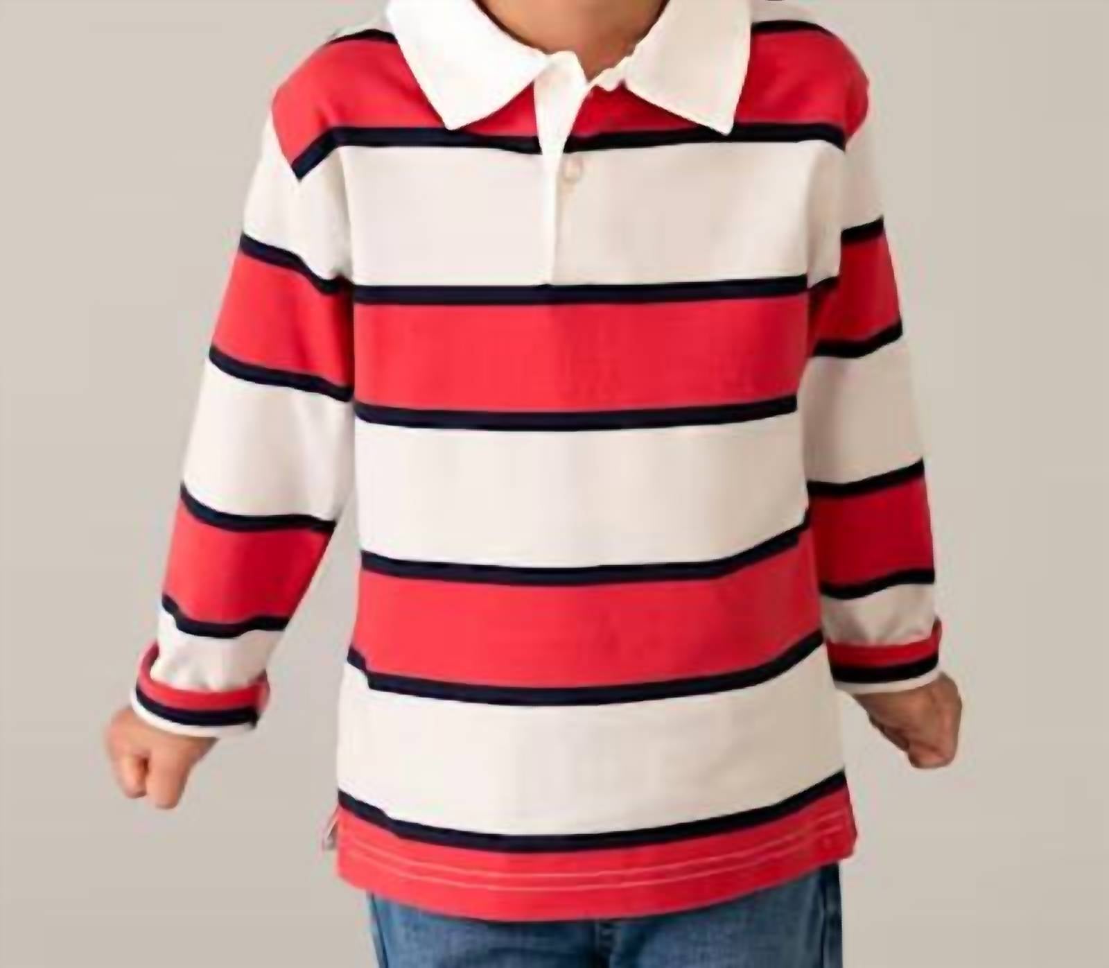 Mayoral - Striped Rugby Polo Shirt