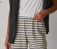 Donni. - Stripe Jersey Bow Pant