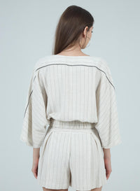 Aylaya - ARIANA PINSTRIPE BLOUSE
