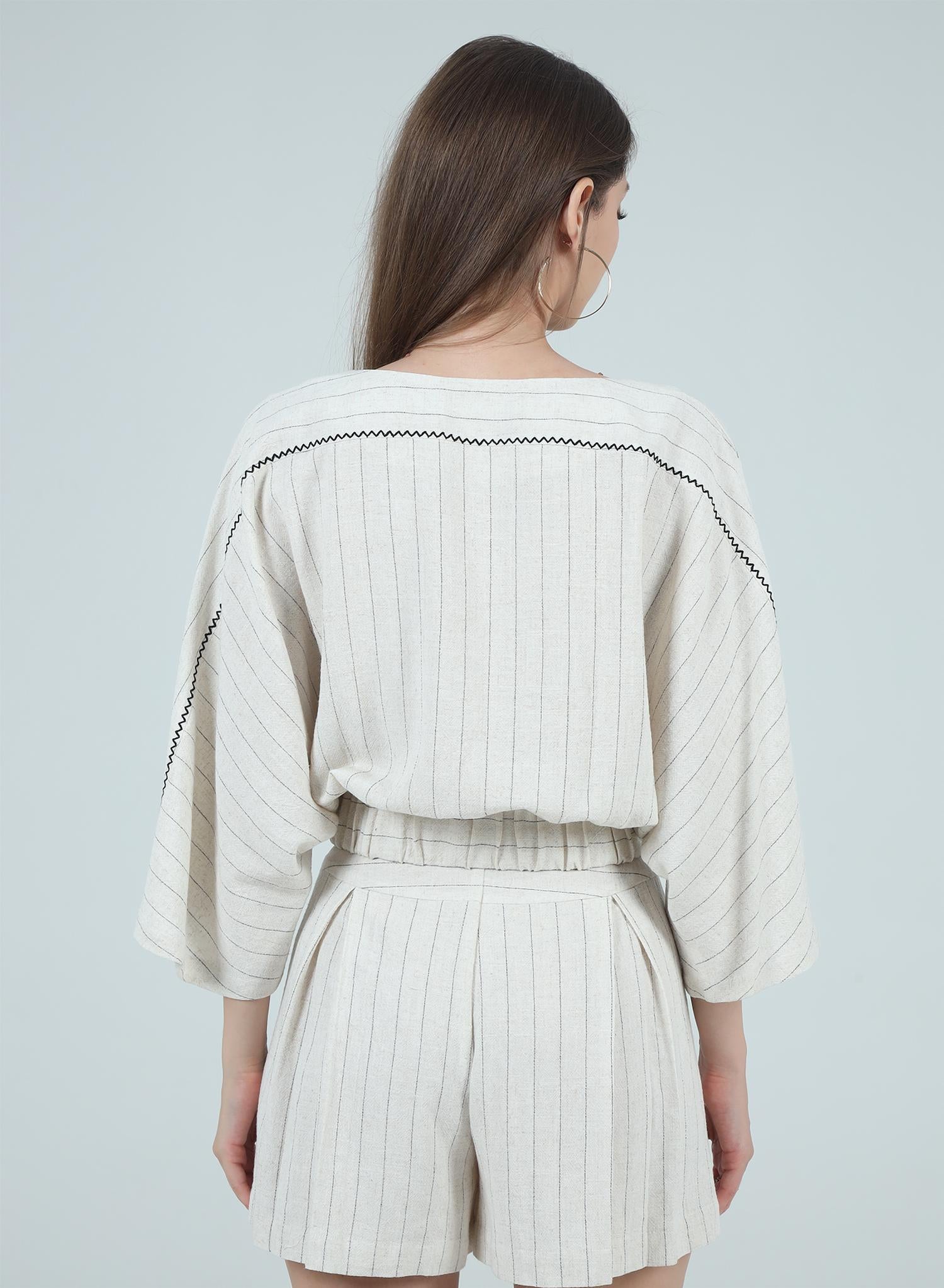 Aylaya - ARIANA PINSTRIPE BLOUSE