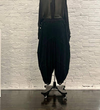 Sanctamuerte Women's Velvet Trousers in black - women's pants - detail view