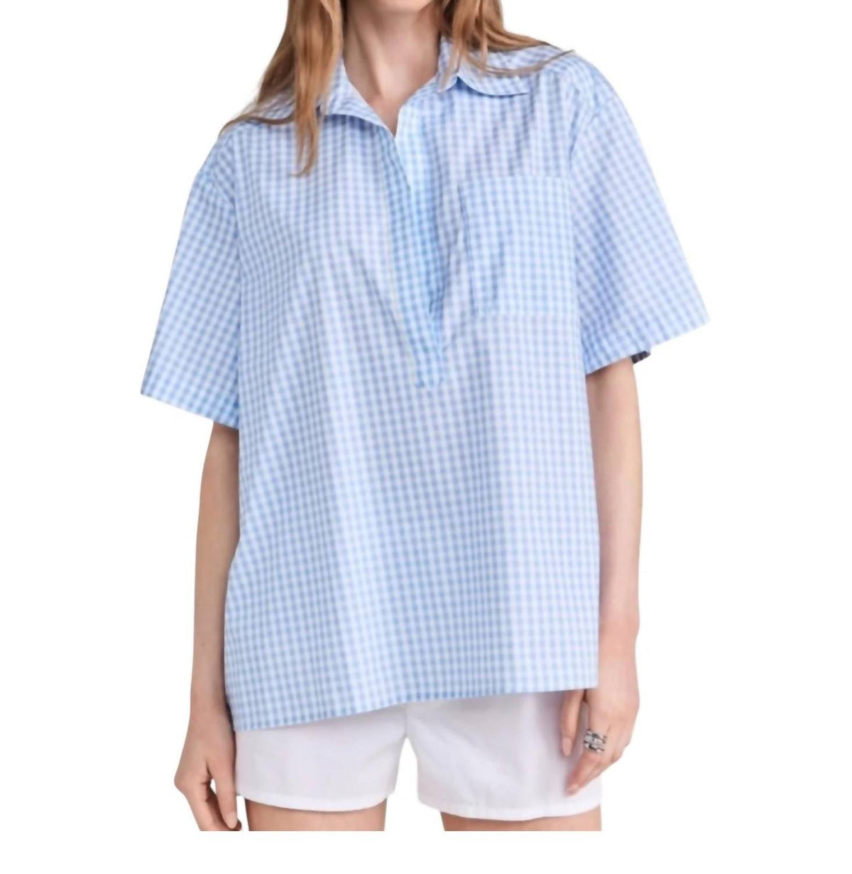 Caroline Constas - Missa Open Placket Pullover Top