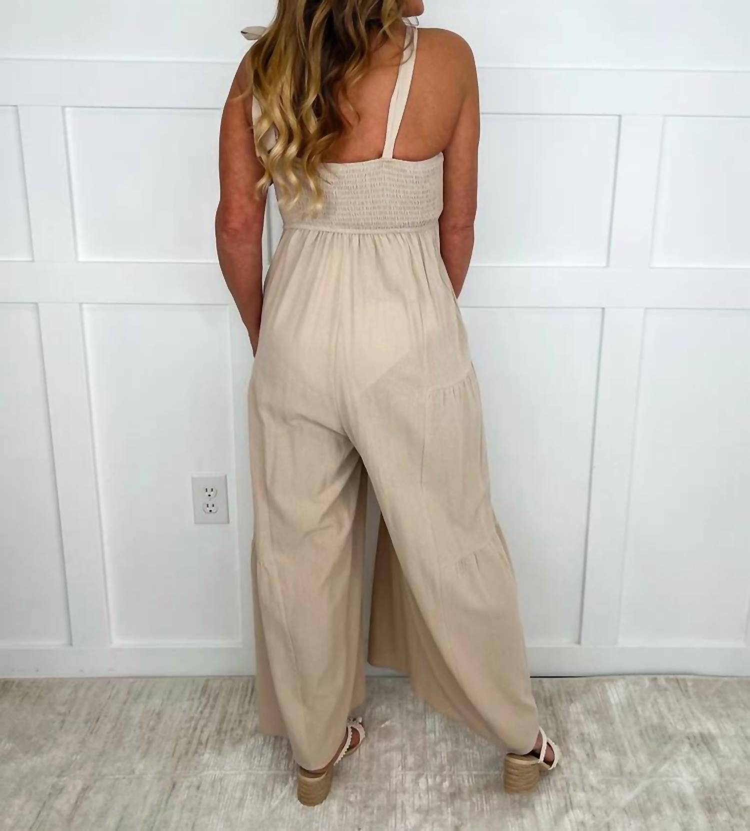 Polagram - Just A Sunshine Day Cotton Blend Jumpsuit