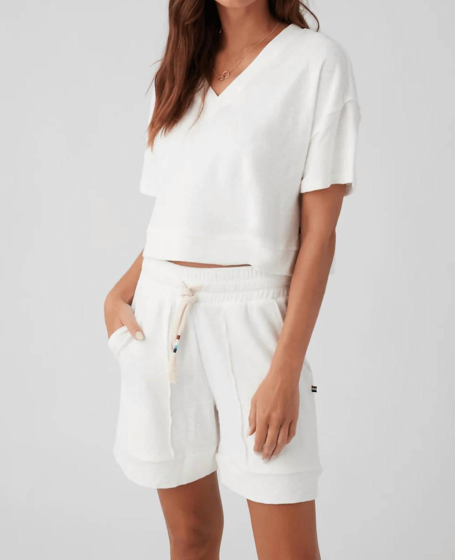 Sol Angeles - Terry Raw V Pullover